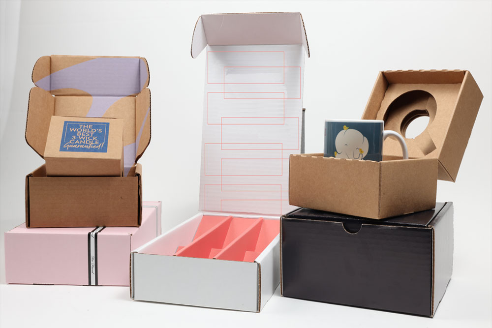 Retail packaging boxes for consumer products